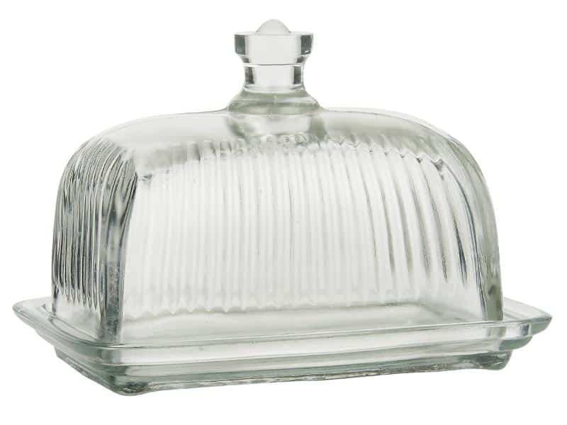 Ib Laursen Smørboks m/riller glas
