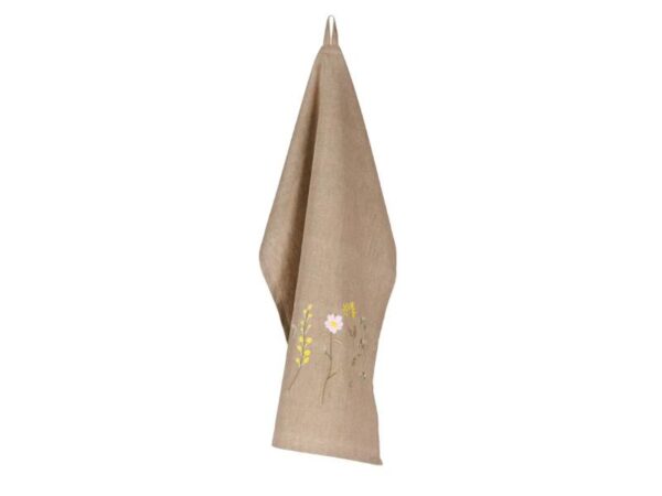 Speedtsberg Viskestykke m/broderi Blomst