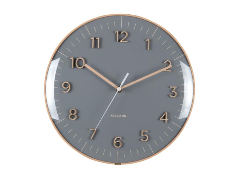 Karlsson Vægur Esencia Dome Dark Grey