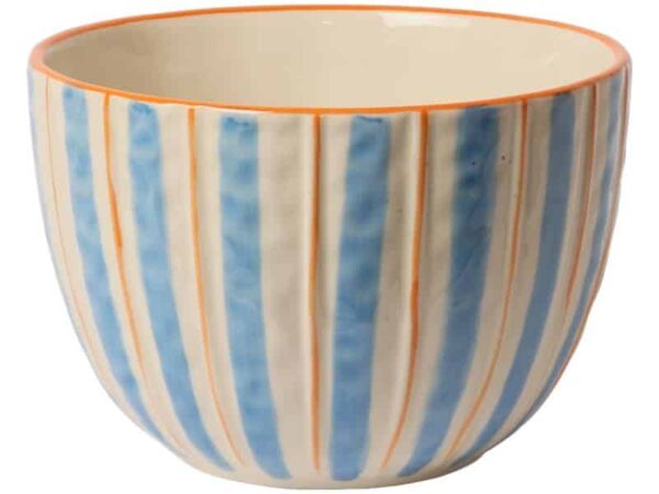 Au Maison Stribet Skål blå/orange