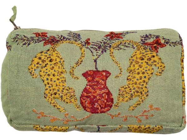 Au Maison Kosmetiktaske Leopard Grøn