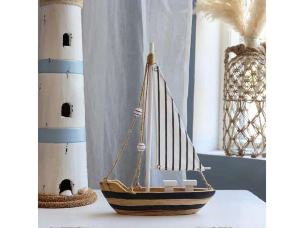 Chic Antique Sejlbåd Sort