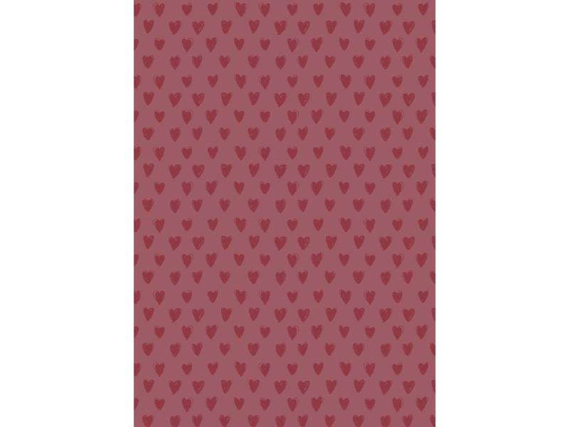 Gavepapir Dessert Rose 5 m rulle