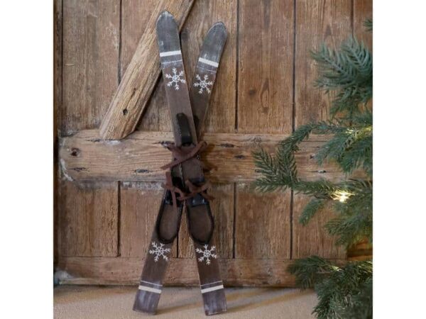 Chic Antique Vintage Ski H60 cm