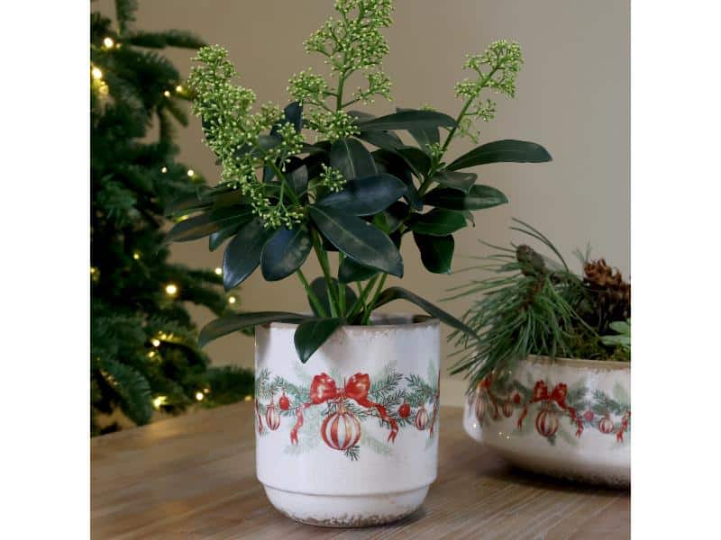 Chic Antique Skjuler m/Julekugle og Sløjfe