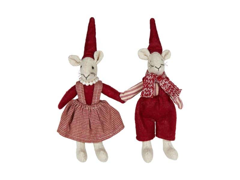 Noa & Nelli m/Magnet Rød H14 cm