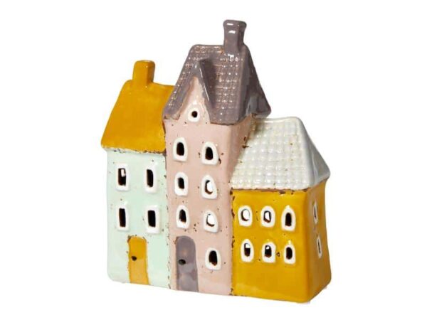 Speedtsberg Hus t/Fyrfad Grøn/Rosa/Gul