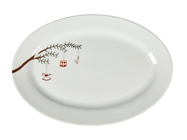 Speedtsberg Ovalt Fad med Julemotiver