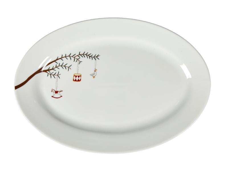 Speedtsberg Ovalt Fad med Julemotiver