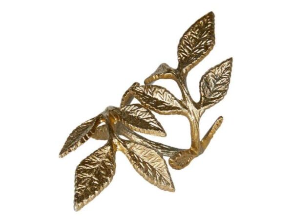 Speedtsberg Servietring Blad – Antik Guld