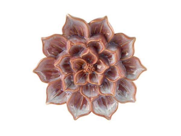 Keramik Væg Blomst Rosa D28