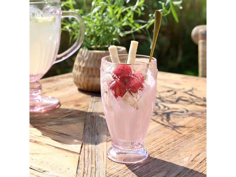 Saint-Émilion Glas m. mønster Rosa