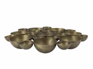Chic Antique Lysfad Antik Messing Ø38 cm