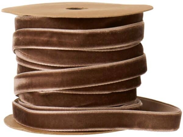 Velourbånd 10 m Chokolate